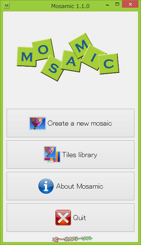Flickrからから画像を取得できるようになったMosamic 1.1.0