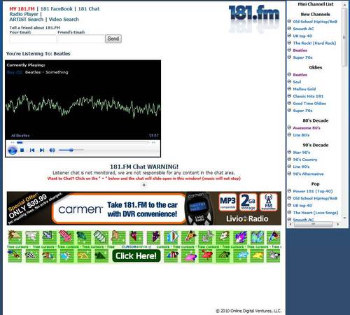 無料で音楽を聴こう! インターネットラジオ「181.FM」2