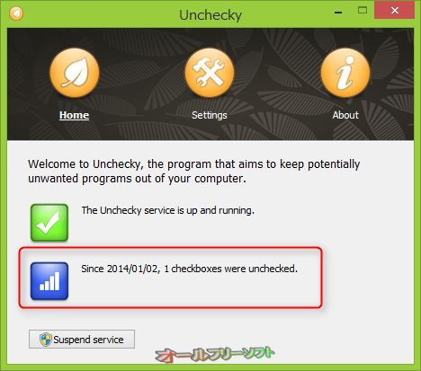 詳細設定が追加されたUnchecky 0.2 Beta